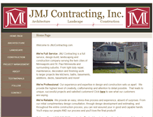 Tablet Screenshot of jmjcontracting.com